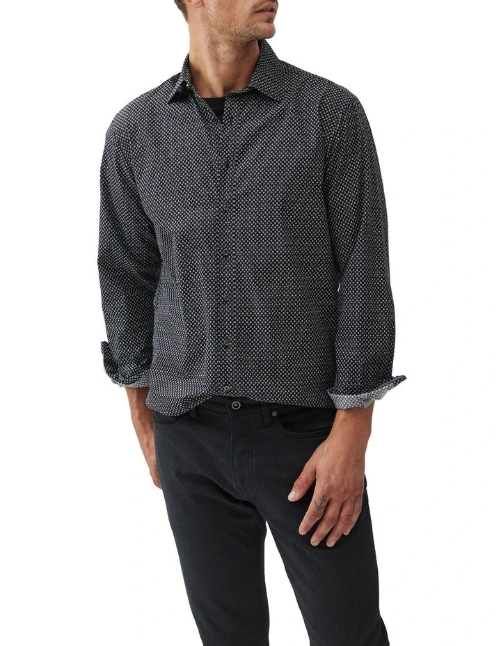 Notown Long Sleeve Shirt in Onyx
