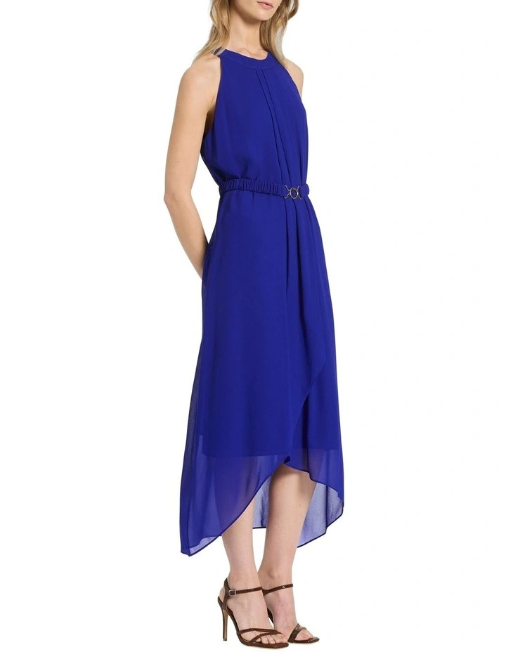 Dolly Halter Neck Dress in Royal Blue