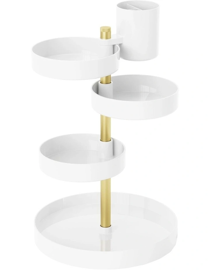 Pirouette Organizer in White