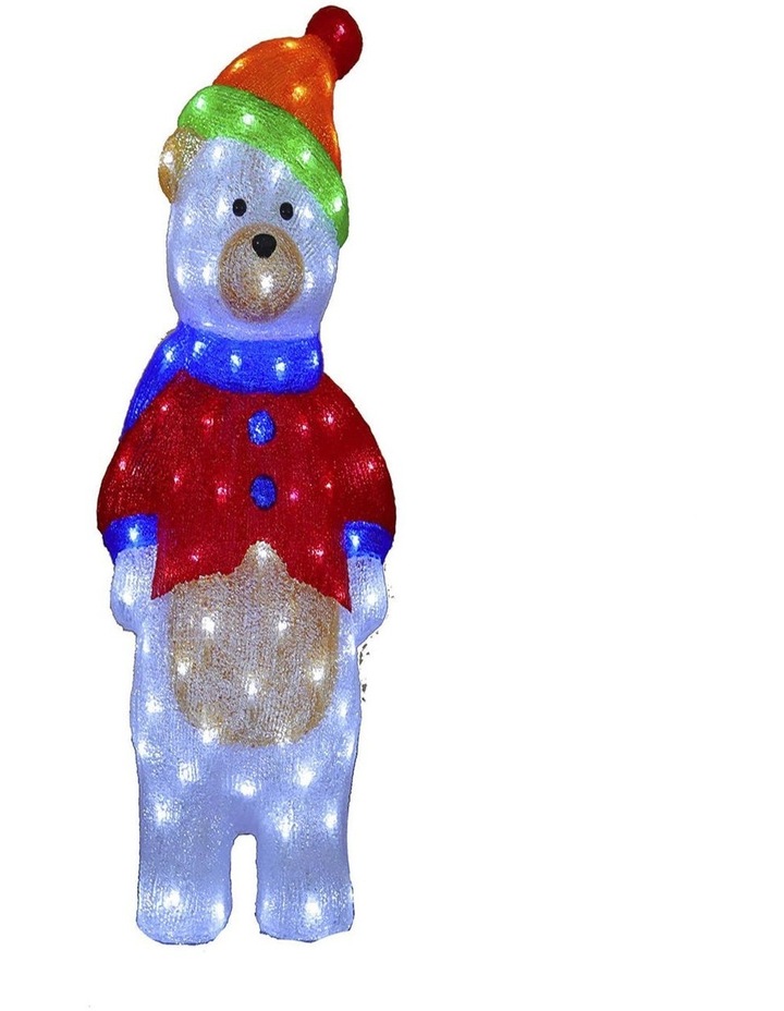 Acrylic Cartoon Teddy Bear 120 White LEDs