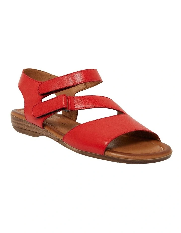 Kenya Sandals Red Leather