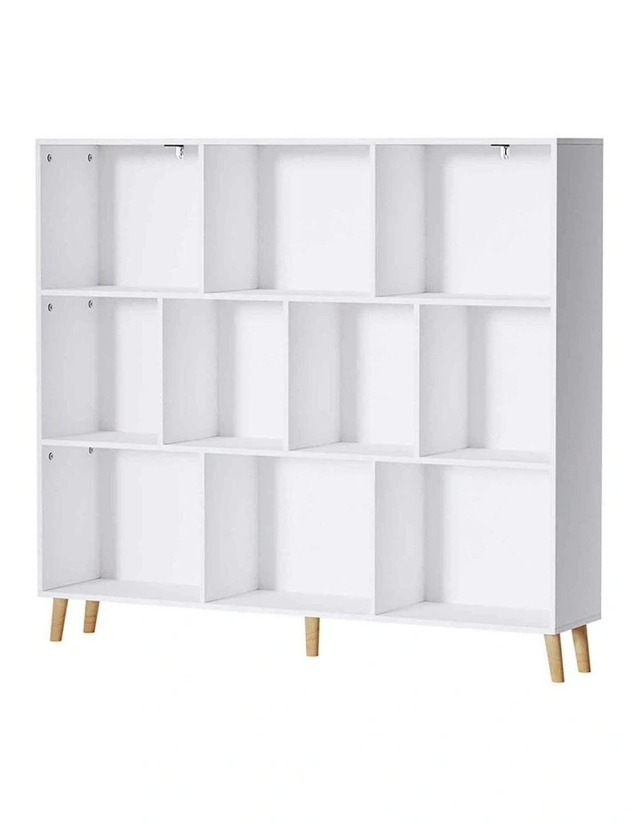 Bookshelf 3 Tiers in White