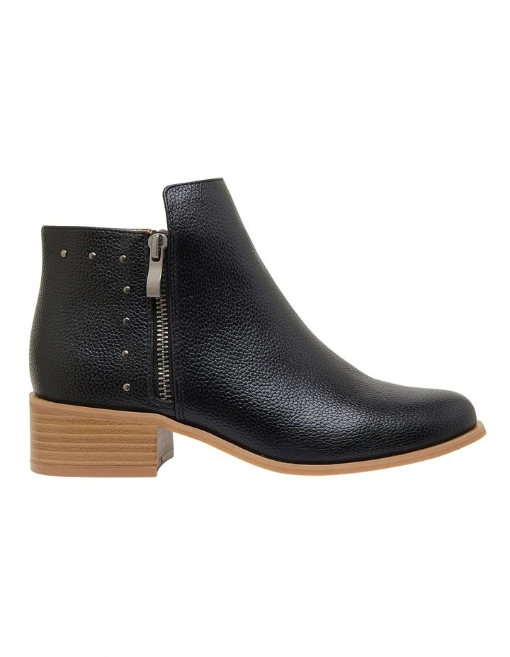Marble Black Smooth Boots
