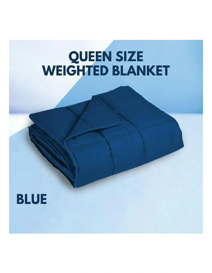 Adults Gravity Heavy Relax Weighted Blanket 7kg in Navy Blue