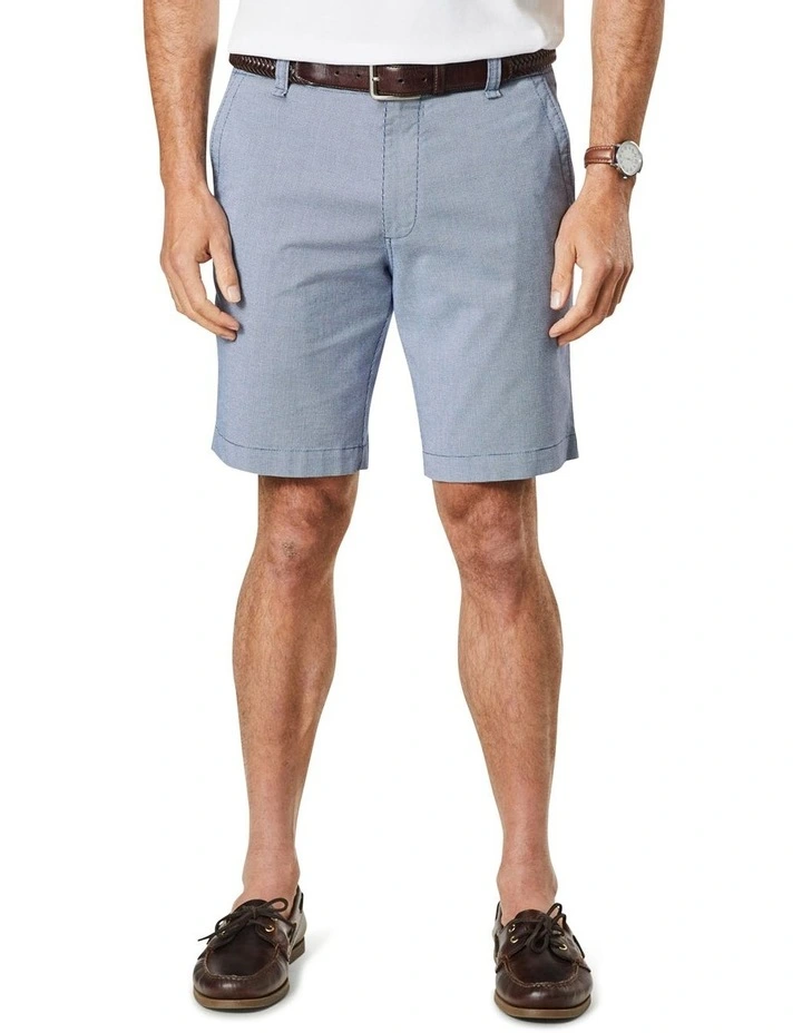Active Quick Dry Houndstooth Shorts in Blue