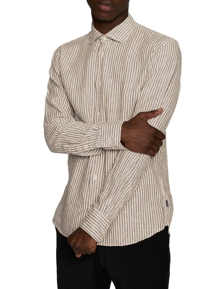 Marc Long Sleeve Shirt in Brown