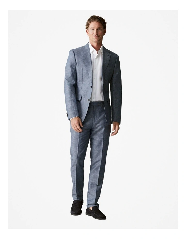 Tailored Fit Italian Cotton Poplin Shirt in White