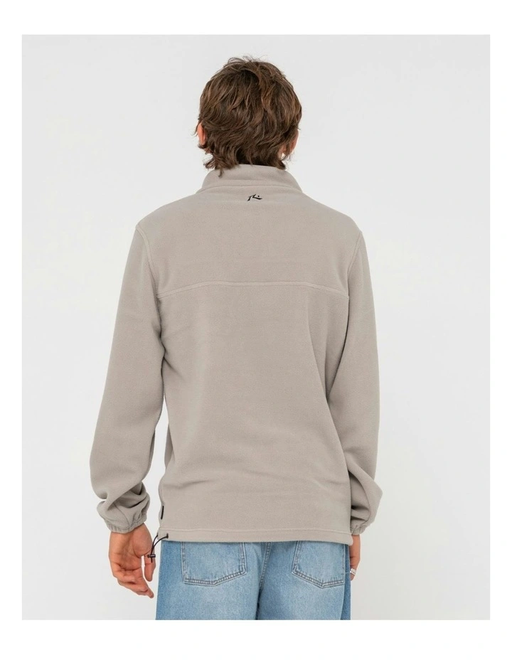 Big Bang 1/4 Zip Polar Fleece in Grey