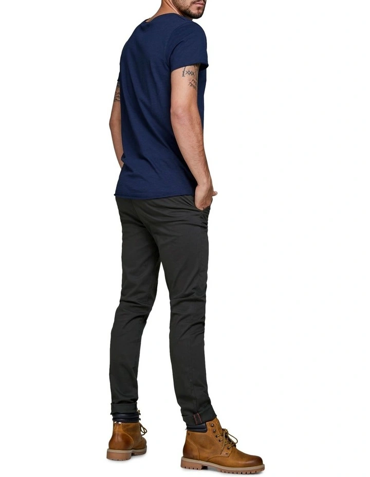 Marco Bowie Slim Fit Chino Pant in Black