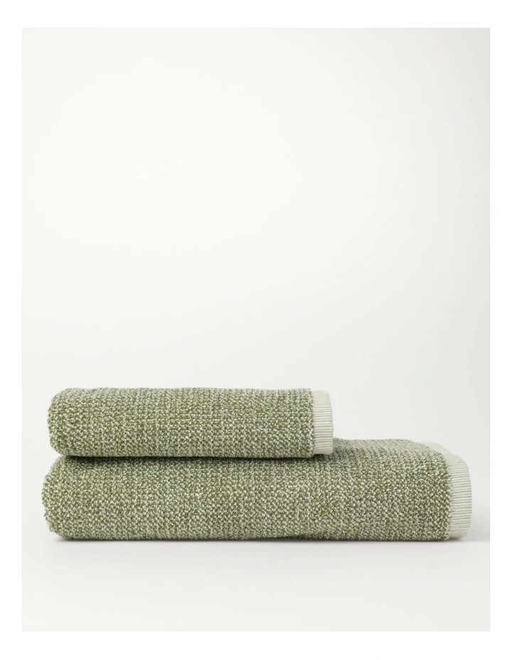 Linen & Cotton Towel Range in Green