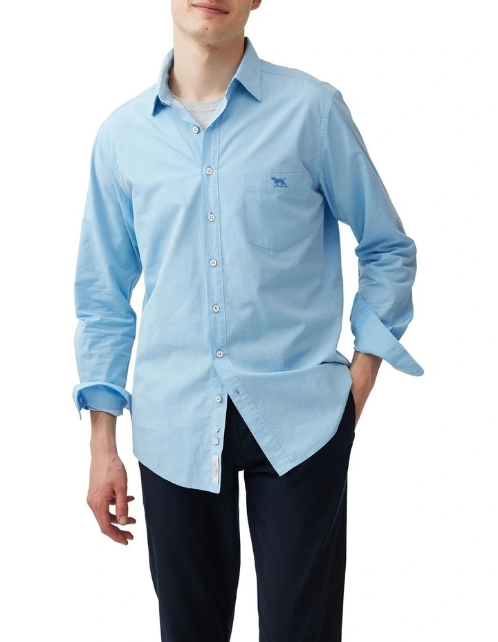 Glenbrook Long Sleeve Sports Fit Shirt in Capri