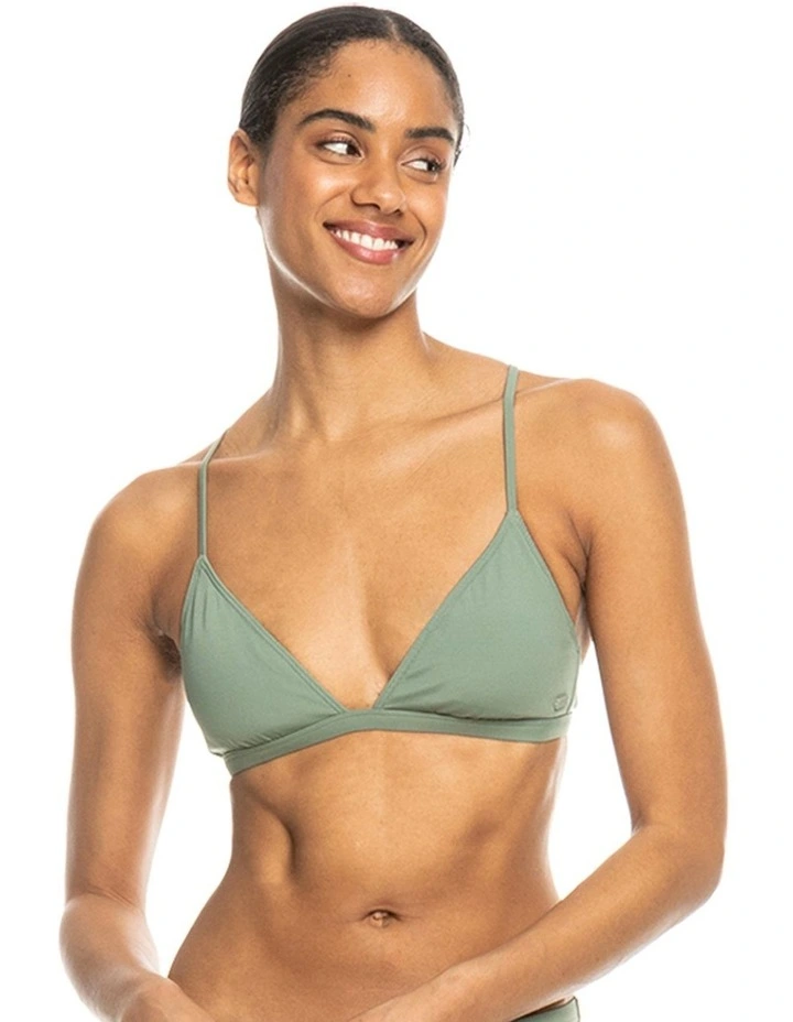 Pro The Cut Back Triangle Bikini Top in Agave Green