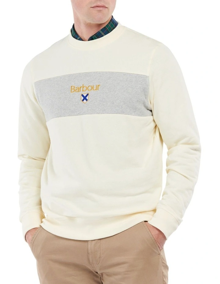 Barbour Honour Panel Sweatshirt Neutral