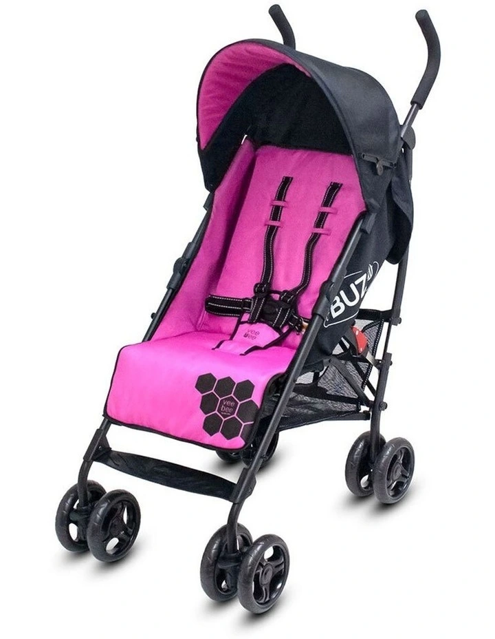 Buz 108cm Reclining/Foldable Stroller/Pram Baby/Infant 0m+ Rose Pink