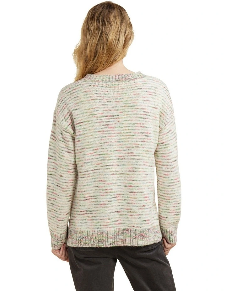 Multicolour Jumper in Rhubarb Mix