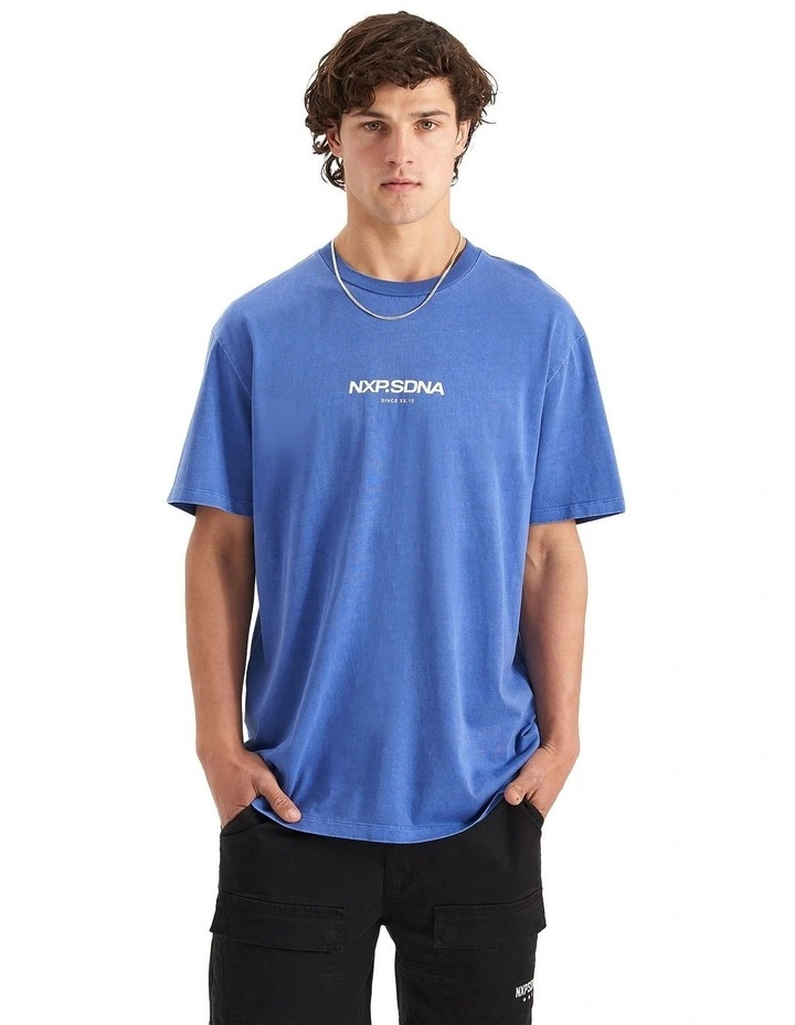 Central Relaxed Tee in Pigment Dazzling Blue