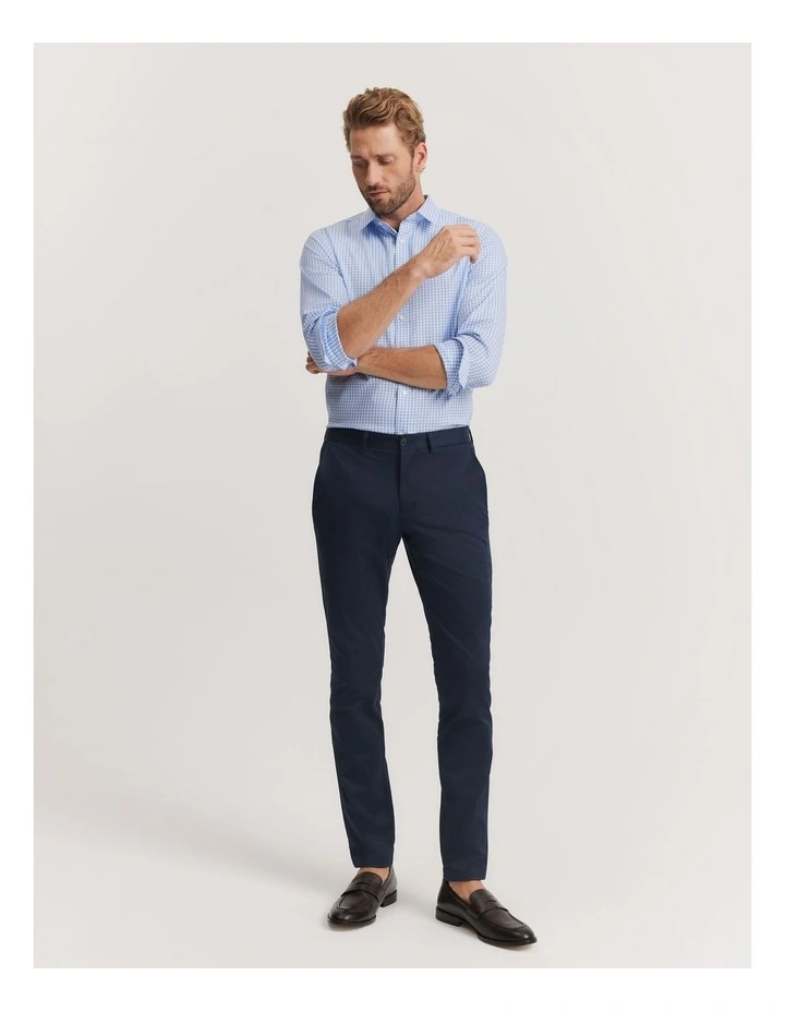 Slim Fit Travel Trouser in Ink