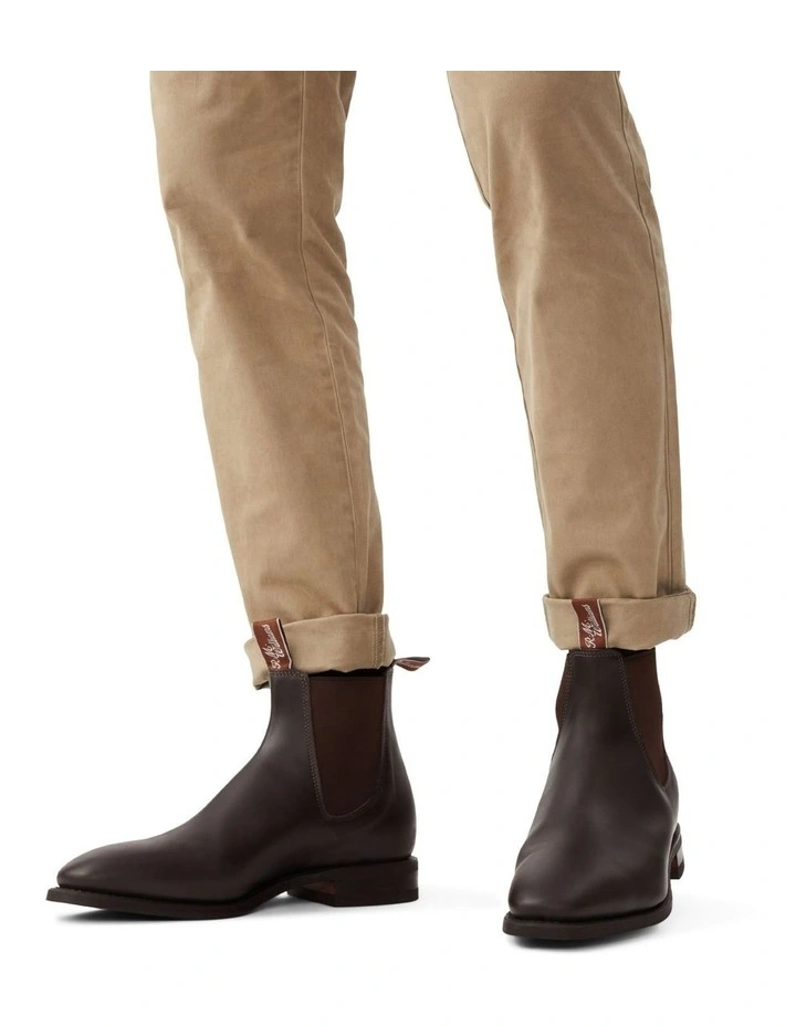 Comfort Craftsman Wide Fit Shoe in Chestnut