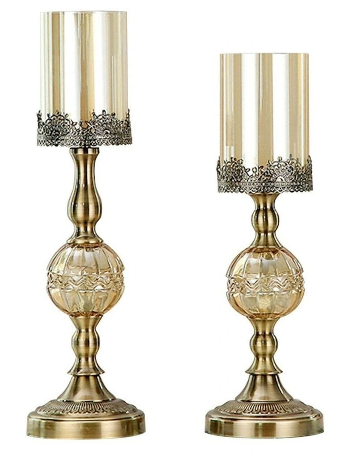 Glass Candle Holder Candle Stand 47cm