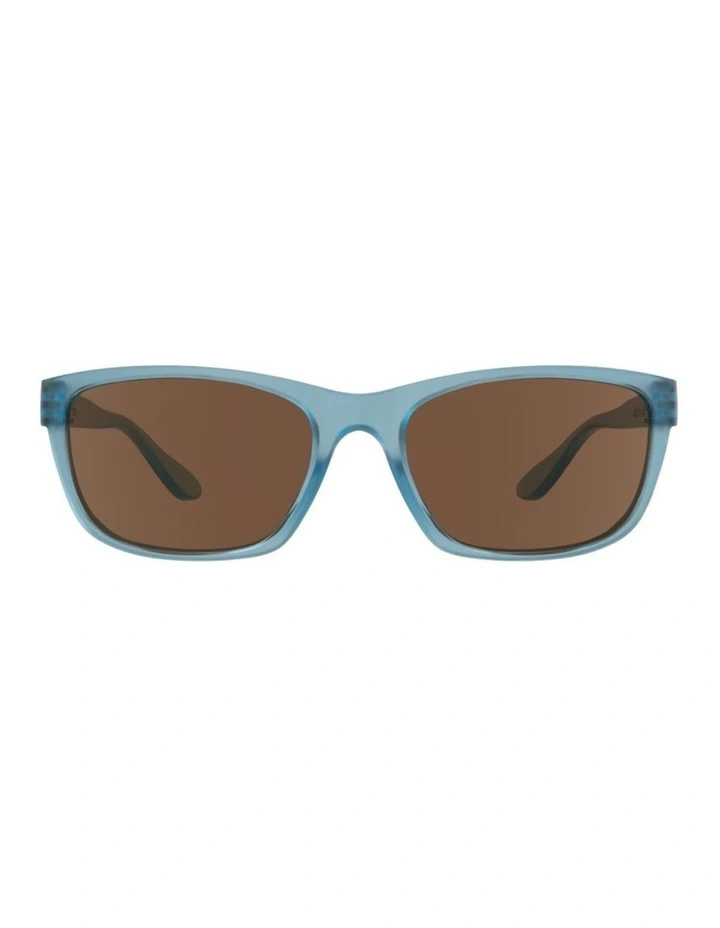 Denim Blue Sunglasses with Polarised Brown Lenses