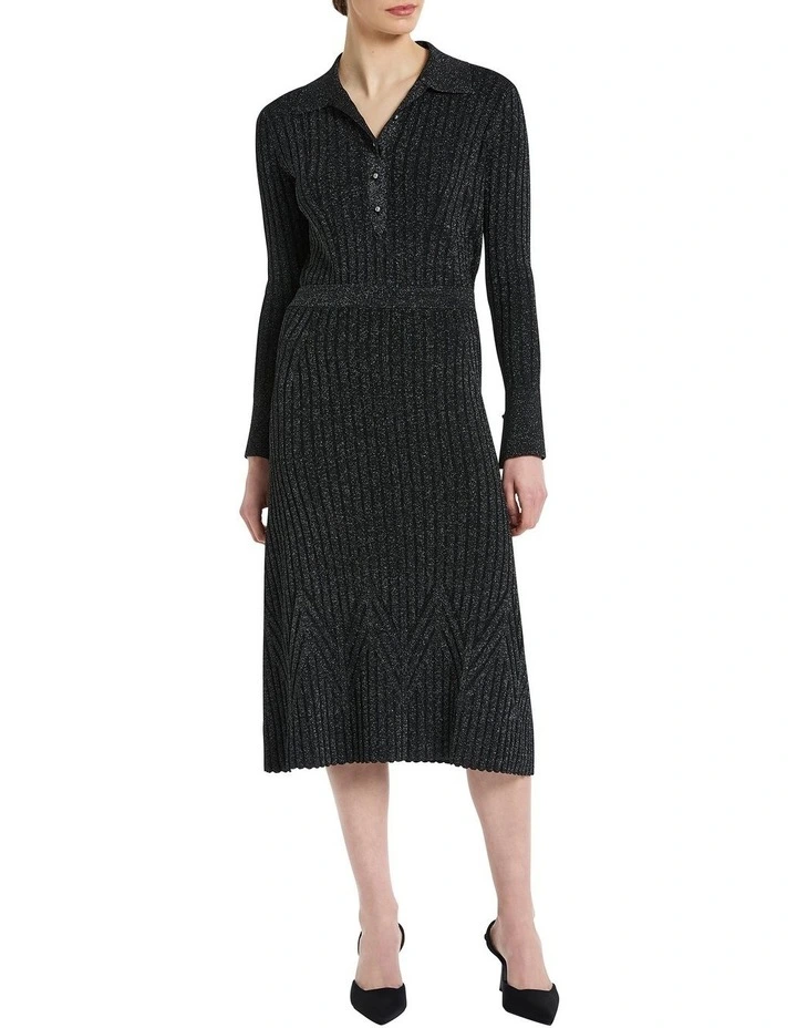 Shellee Knit Skirt in Black