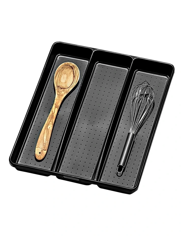 Large Utensil Tray in Carbon Black