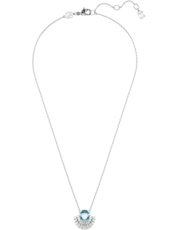 Idyllia Pendant Shell Rhodium Plated in Blue