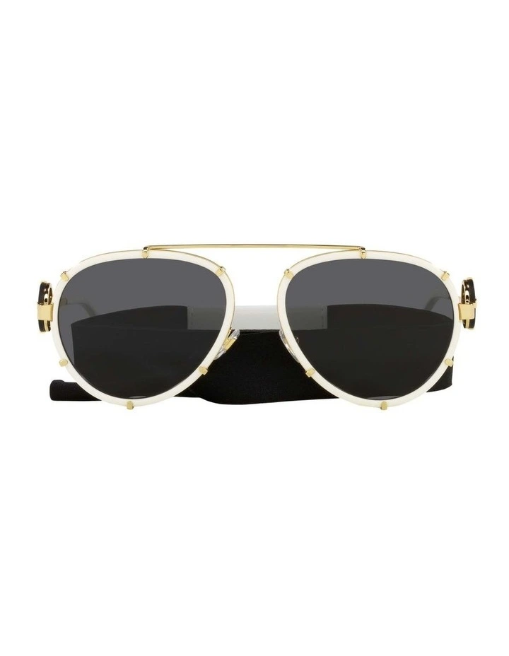 VE2232 White Sunglasses