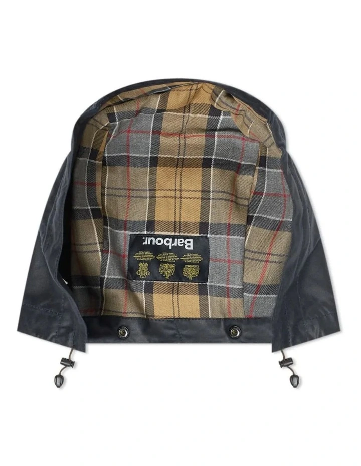 Henry Sartorial X Barbour Cotton Plain Hood Navy