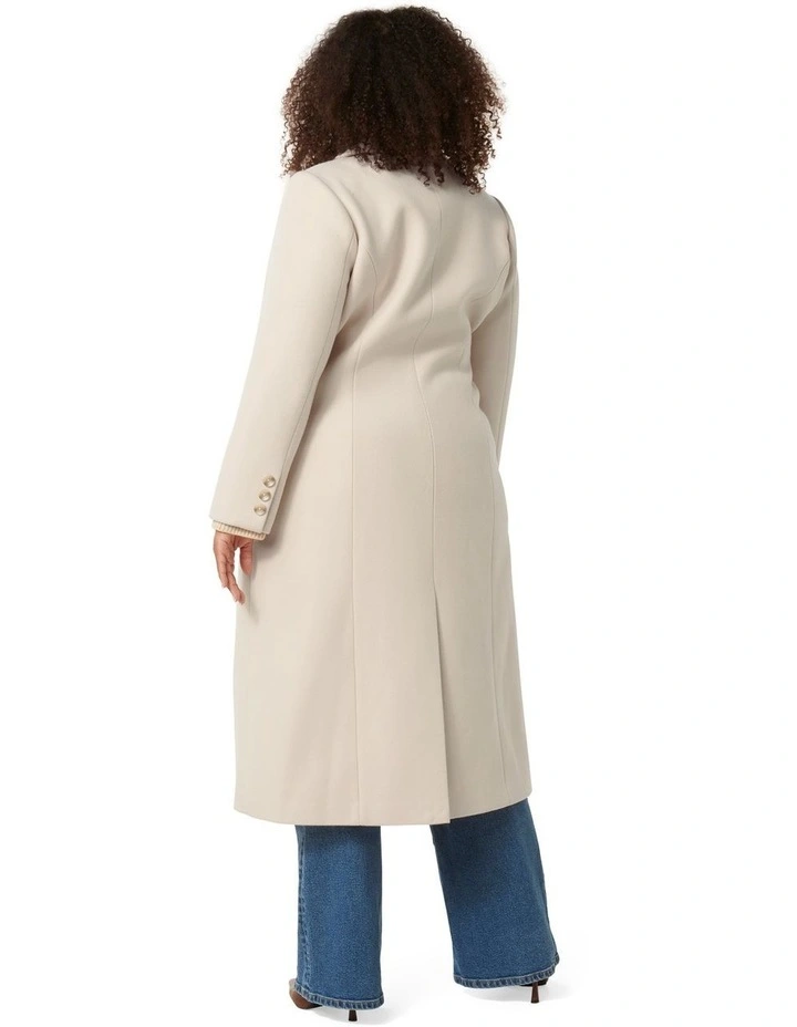 Hannah Maxi Coat in Cream