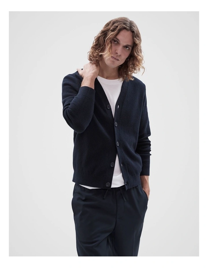 Knit Cardigan in Navy