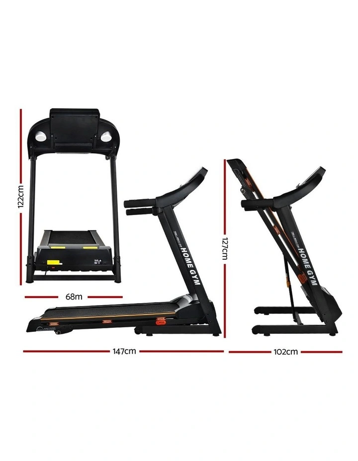 Electric Treadmill Home Gym Fitness Exercise Machine Hydraulic 420mm