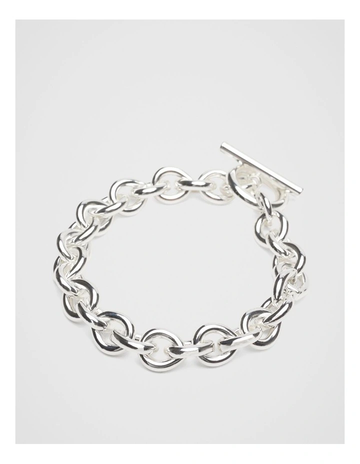 Multi Link Bracelet in Silver
