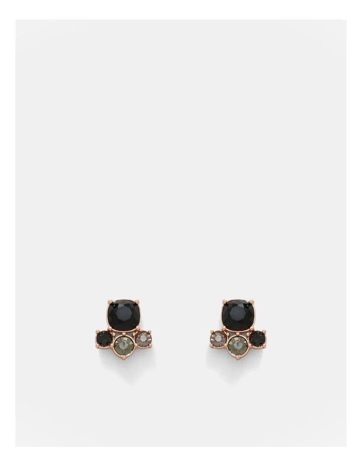 Barbarella Stud Earrings in Black