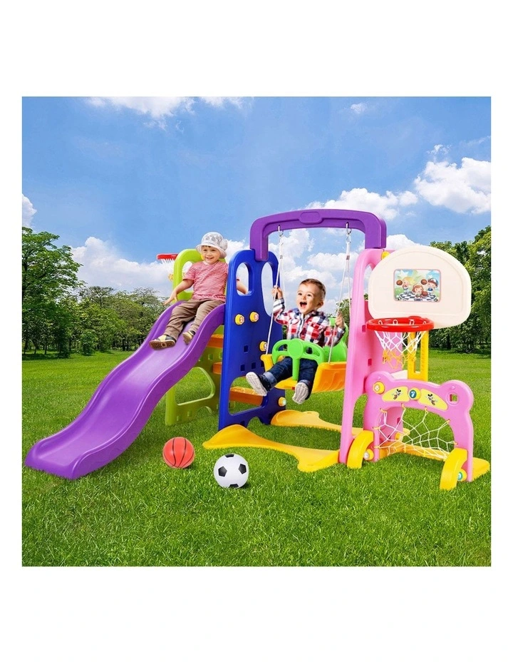 7-in-1 Slide and Swing Set 140cm