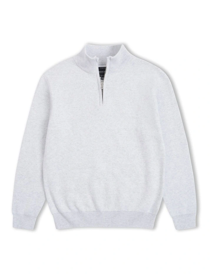 The Indie Lakewood Knit (8-14 Years) in Ice Grey