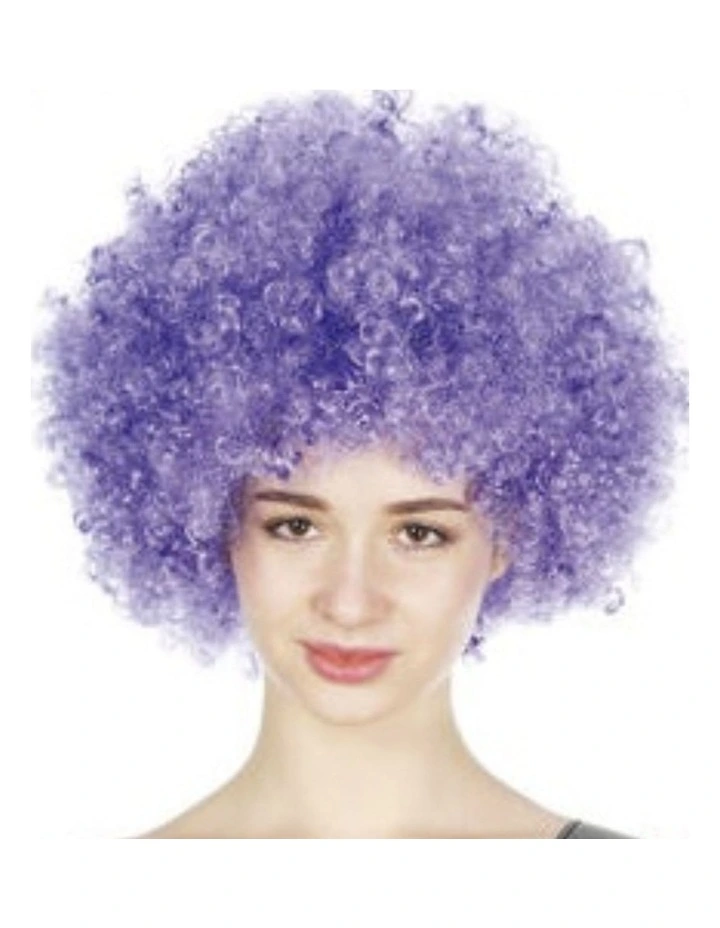 Deluxe Afro Wig in Purple