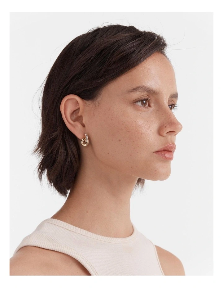 Circulate Stud Earrings in Gold