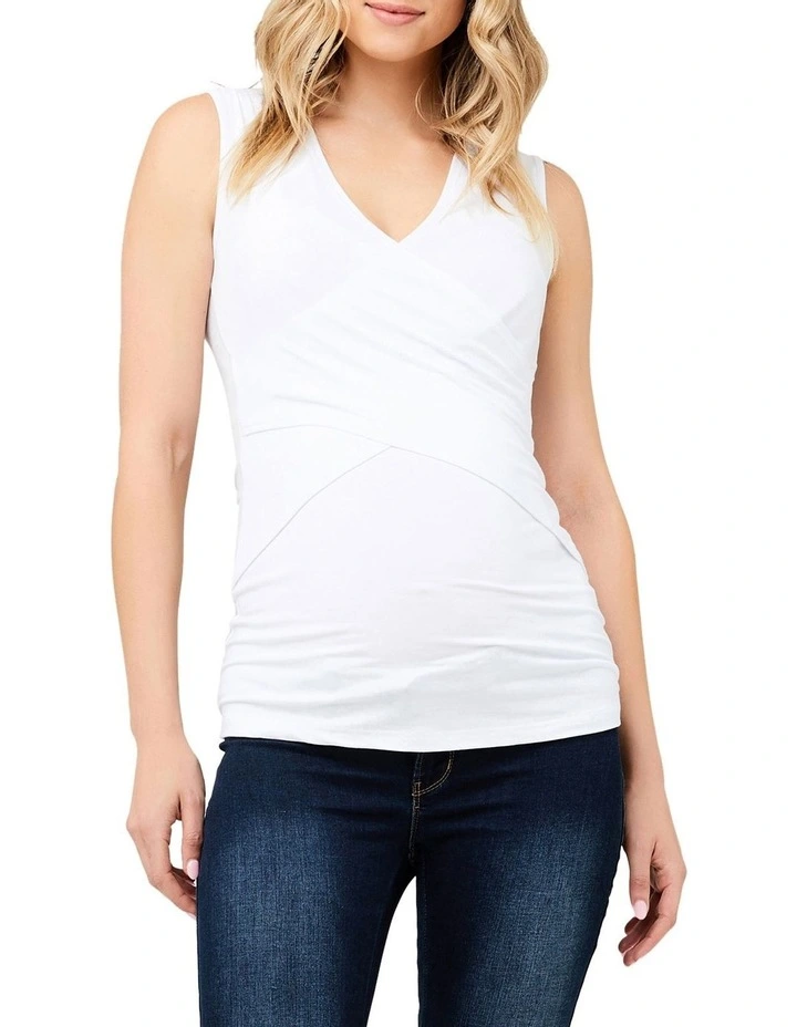 Embrace Nursing Tank in White