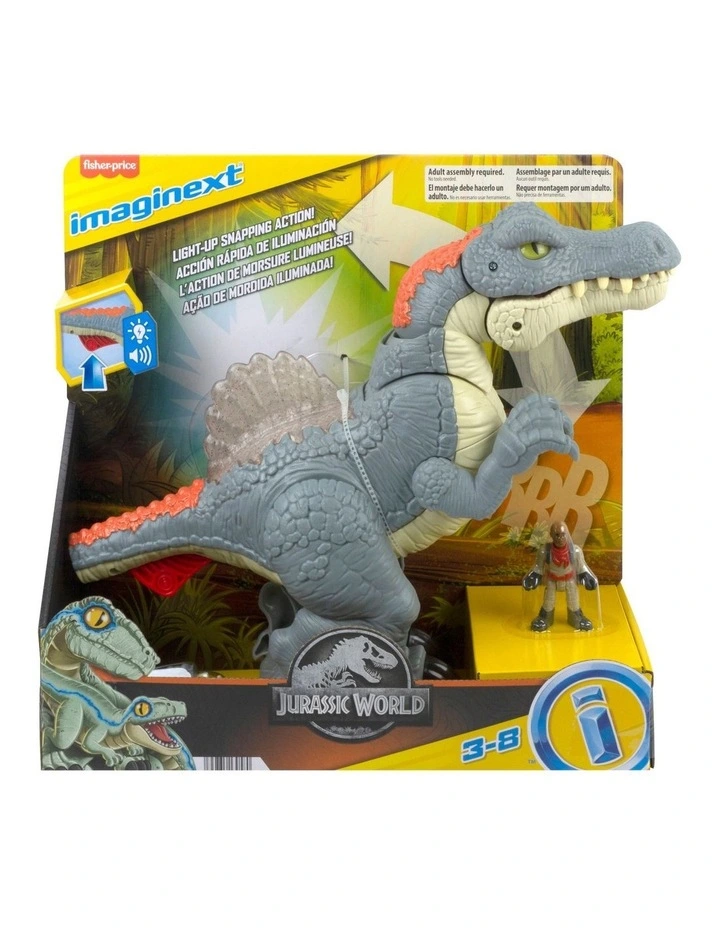 Imaginext Jurassic World Ultra Snap Spinosaurus in Multi