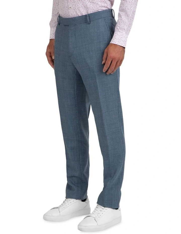 Slim Fit Caper Houndstooth Wool Trouser FGK640