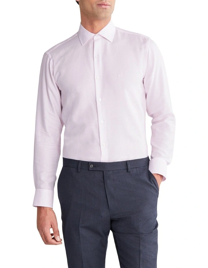 Slim Long Sleeve Shirt in Pink