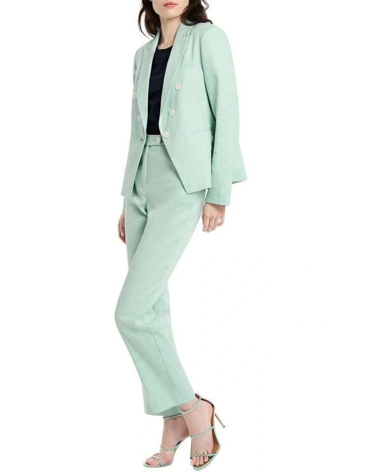 Leaf To Paradise Blazer in Gum Leaf Green