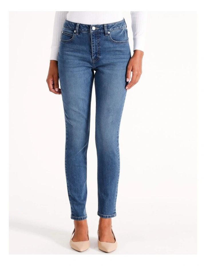 Organic Blend Skinny Jean in Marine