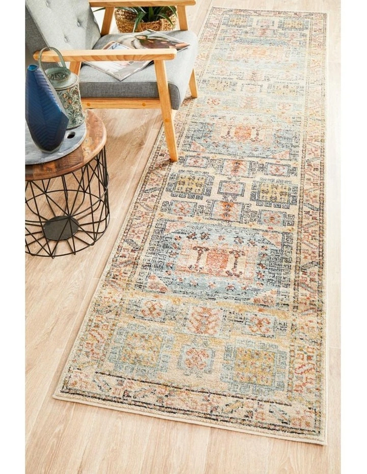 Legacy 859 Runner Rug In Sky Blue