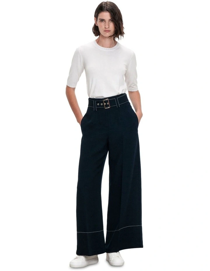 Elbow Sleeve Round Neck Knit in Ivory