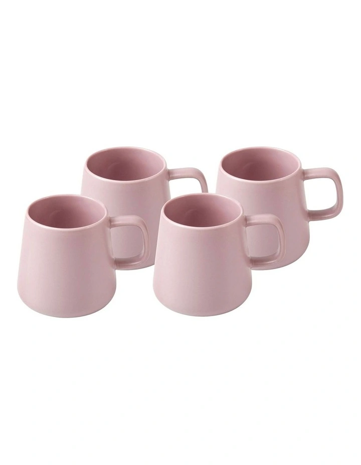 Gift Boxed Blend Sala Mug 375ml Set of 4 in Rose