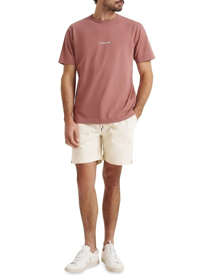 Minimal Logo Tee in Pepper