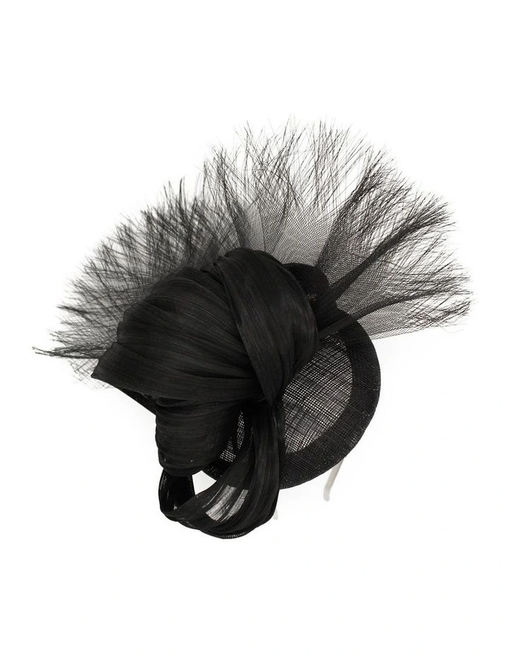 Huda Fascinator in Black