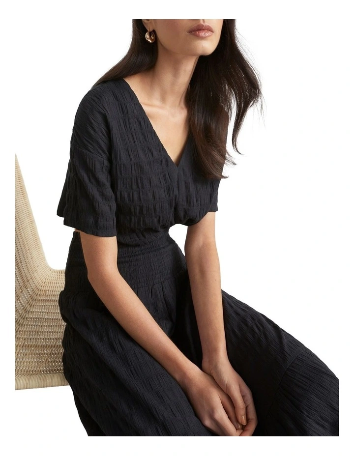 Textured Twist Front Top